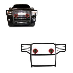 Black Horse Off Road - Black Horse 17GS14MA-PLR Black Grille Guard w/LED for Sierra 2500/3500 HD - Image 1