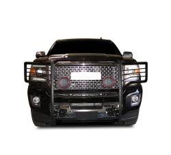 Black Horse Off Road - Black Horse 17GS14MA-PLFR Black Grille Guard w/LED for Sierra 2500/3500 HD - Image 1