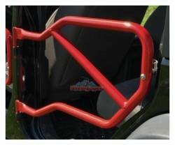 Steinjager - Steinjager Rear Tubular Trail Doors Red Baron for Wrangler JK 4DR J0040962 - Image 1