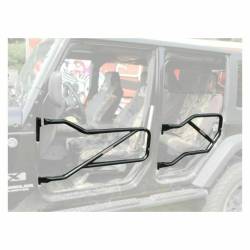 Steinjager - Steinjager Front/Rear Tubular Trail Doors Black for Jeep JK 4DR J0031028 - Image 1