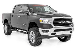 Rough Country Suspension Systems - Rough Country 4.5" Oval Tube Nerf Steps Black for 19-24 Ram 1500 Crew 21004 - Image 2