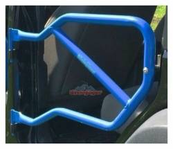 Steinjager - Steinjager Rear Tubular Trail Doors-Playboy Blue for Wrangler JK 4DR J0040955 - Image 1