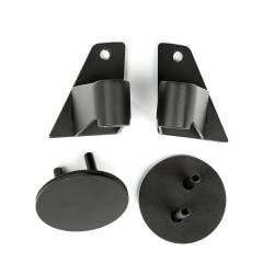 Rugged Ridge - Rugged Ridge 11025.07 Black Door Mirror Relocation Brackets for Jeep Wrangler JK - Image 1