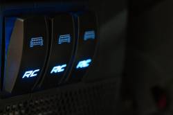 Rough Country Suspension Systems - Rough Country Triple Slot Auxiliary Switch Bezel Black 709B-3 - Image 2