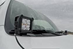Rough Country Suspension Systems - Rough Country 70799 A-Pillar 2" LED Ditch Light Flood for 10-24 Toyota 4Runner - Image 3