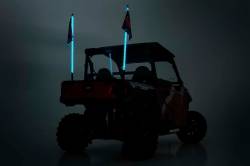 Rough Country Suspension Systems - Rough Country 48" LED Multi-Color Whip Light Kit Pair 93004 - Image 6