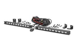 Rough Country Suspension Systems - Rough Country Black Series 10" Slimline LED Light Bars Pair 70410ABL - Image 2