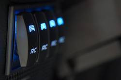 Rough Country Suspension Systems - Rough Country Quad Slot Auxiliary Switch Bezel Black 709B-4 - Image 3