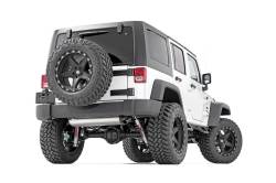 Rough Country Suspension Systems - Rough Country Contoured Drop Step Nerf Bars Black for Wrangler JK 4DR 90765B - Image 5