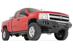 Rough Country Suspension Systems - Rough Country Heavy Duty Black Front Bumper 07-13 Silverado 1500 10769 - Image 2