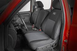 Rough Country Suspension Systems - Rough Country Front Seat Covers Black 07-13 Silverado/Sierra Crew 91033 - Image 3