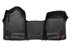 Rough Country Front Floor Liners Black 14-18 Silverado/Sierra M-2114