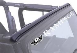 Rampage - Rampage 901001 Windshield Channel Black for 76-95 Jeep CJ5/CJ7/CJ8 Wrangler YJ - Image 2