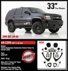 ReadyLift - ReadyLift 69-3295 4.0" SST Lift Kit w/Forged UCA for 07-17 GM 1500 SUV RWD - Image 2