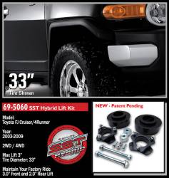 ReadyLift - ReadyLift 69-5060 3" Front/2" Rear SST Lift Kit 03-24 Toyota FJ Cruiser/4Runner - Image 2