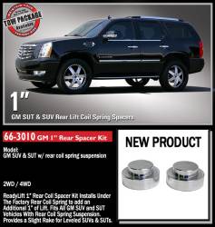 ReadyLift - ReadyLift 1.0" Rear Coil Spring Spacers Pair 00-20 GM 1500 SUV 66-3010 - Image 2