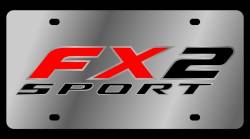 Eurosport Daytona - Eurosport Daytona 1591-1 Stainless License Plate FX2 Sport Logo - Image 1