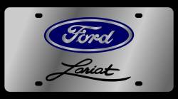 Eurosport Daytona - Eurosport Daytona 1570-1 Stainless License Plate Ford Lariat Logo - Image 1