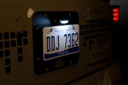 JKS - JKS Manufacturing License Plate Relocation Kit w/Light-Steel JKS8210 - Image 1