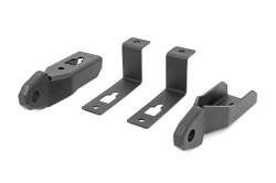 Rough Country Suspension Systems - Rough Country Front Tow Hook Brackets Black 19-24 Ford Ranger RS144 - Image 1