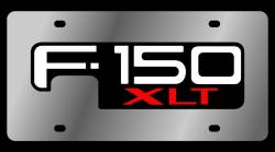 Eurosport Daytona - Eurosport Daytona 1547-1 Stainless License Plate F150 XLT Logo - Image 1