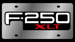 Eurosport Daytona - Eurosport Daytona 1549-1 Stainless License Plate F250 XLT Logo - Image 1