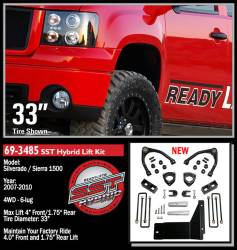 ReadyLift - ReadyLift 4.0" SST Suspension Lift Kit 07-13 Silverado/Sierra 1500 4WD 69-3485 - Image 2