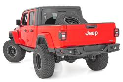 Rough Country Suspension Systems - Rough Country 10650 Tubular Black Rear Bumper for Gladiator JT - Image 3