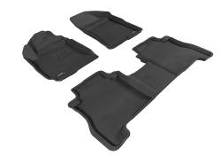 3D MAXpider - MAXpider L1HY04001509 Kagu Floor Mat Front Rear Black for Santa Fe - Image 1