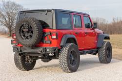 Rough Country Suspension Systems - Rough Country Tubular Black Rear Bumper for Jeep Wrangler JL 10648 - Image 3