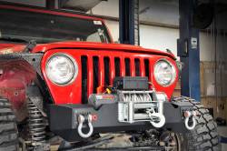 Rough Country Suspension Systems - Rough Country 1012 Front Stubby Winch Bumper Black for 97-06 Jeep Wrangler TJ - Image 2