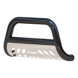 ARIES - Aries Offroad B35-2004 Aries Bull Bar 3" w/Stainless Skid Plate Black - Image 2