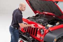 Undercover - UnderCover Nighthawk Light Brow for Wrangler JK PR4- Flame Red NH1001-PR4 - Image 4