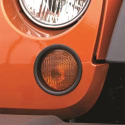 Rugged Ridge - Rugged Ridge 12419.26 Black Turn Signal Bezel Trim for 07-18 Jeep Wrangler JK - Image 3