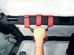 Rugged Ridge - Rugged Ridge 13505.03 Ultimate Grab Handles Red for Jeep CJ & Wrangler - Image 5