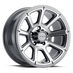 Vision Wheels 353 Turbine 17x6.5 5x4.5 0mm Machined/Gray 353VTH7665GMMF0