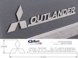 Quality Automotive Accessories - Quality Automotive SGR27010 Stainless Graphic/Emblem for Mitsubishi Outlander - Image 1