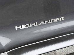 Quality Automotive Accessories - Quality Automotive SGR28111 Stainless Graphic/Emblem for Toyota Highlander - Image 1