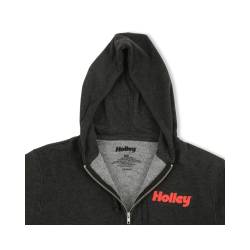 Holley - Holley 10433-LGHOL Zip-Up Hoodie Large Charcoal - Image 3