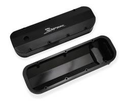 Holley Sniper EFI - Holley Sniper EFI 890002B Sniper Valve Cover Fabricated Aluminum BBC Black - Image 2