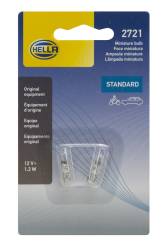 Hella - HELLA 2721TB Twin Blister Standard 12V 1.2W Miniature Bulbs Pair - Image 2