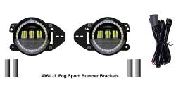 Quake LED - Quake LED QTE961 4" Fog Lights w/DRL Halo & Turn Signal for JL/Gladiator - Image 1
