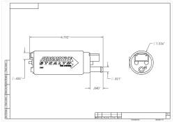 Aeromotive Fuel System - Aeromotive Fuel System 11541 Electric Fuel Pump for Acura Dodge Eagle & Ford - Image 1