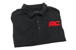 Rough Country Suspension Systems - Rough Country 83913 Black Moisture Wicking Polo Shirt Size 2XL - Image 2
