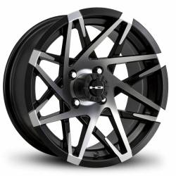 HD Wheels - HD Wheels Canyon 14x7 4x4.0 -14mm Satin Black/Machined CY147042-14SBM - Image 1