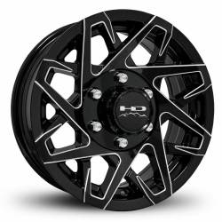 HD Wheels - HD Wheels Canyon 15x6 6x5.5 0mm Gloss Black/Milled CY1560830GB-M - Image 1