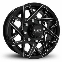 HD Wheels - HD Wheels Canyon 16x6 8x6.5 0mm Gloss Black/Milled CY1660820GB-M - Image 1