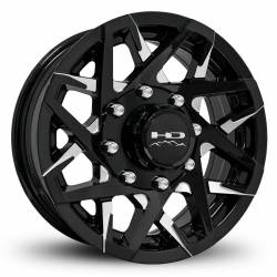 HD Wheels - HD Wheels Canyon 16x6 8x6.5 0mm Gloss Black/Milled CY1660820ML3 - Image 1