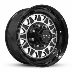 HD Wheels - HD Wheels HDT 17.5x6.75 8x6.5 0mm Gloss Black/Machined HD175675820GBM-LC8 - Image 1