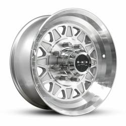 HD Wheels - HD Wheels HDT 17.5x6.75 8x6.5 0mm Gloss Silver/Machined HD175675820GSFM-LC8 - Image 1